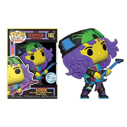 Funko Pop! Tv: Stranger Things S4 - Eddie with Guitar (BLKLT)(Exc)