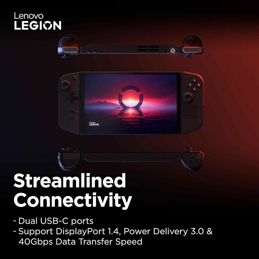 Lenovo LEGION GO Ryzen Z1 Extreme 16GB RAM 512GB SSD Integrated AMD Radeon Graphics 8.8" Gaming Console - Shadow Black