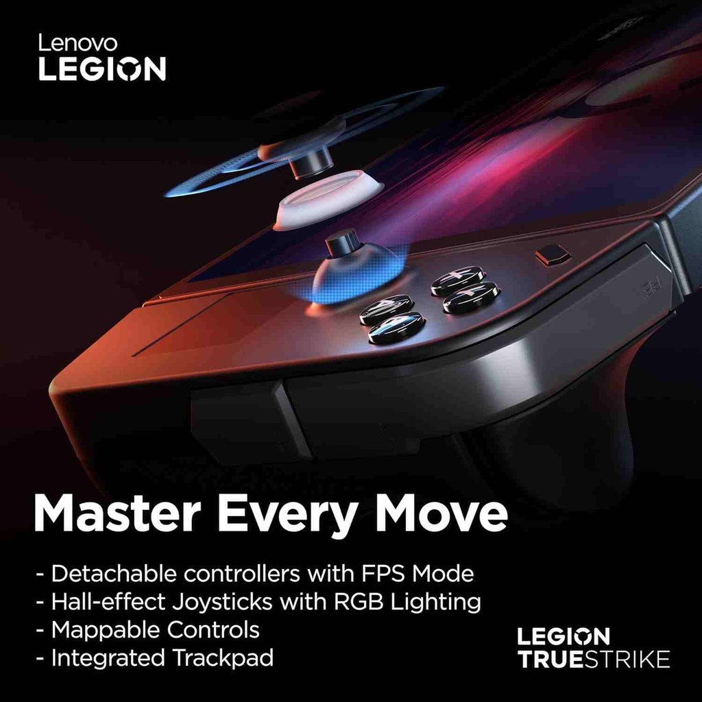 Lenovo LEGION GO Ryzen Z1 Extreme 16GB RAM 512GB SSD Integrated AMD Radeon Graphics 8.8" Gaming Console - Shadow Black
