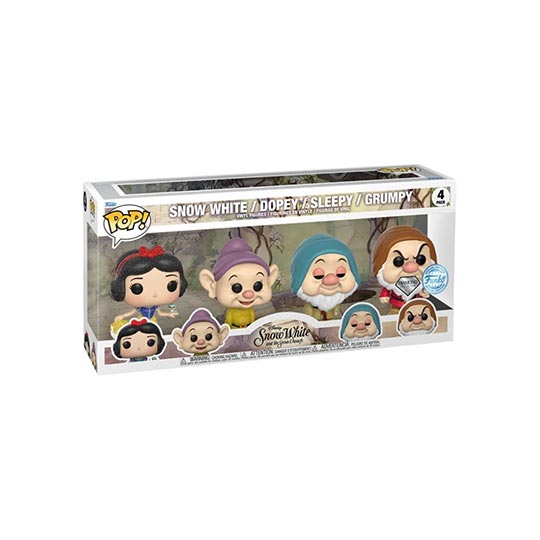 Funko Pop! Disney: Snow White 4pk (DGLT)(Exc)