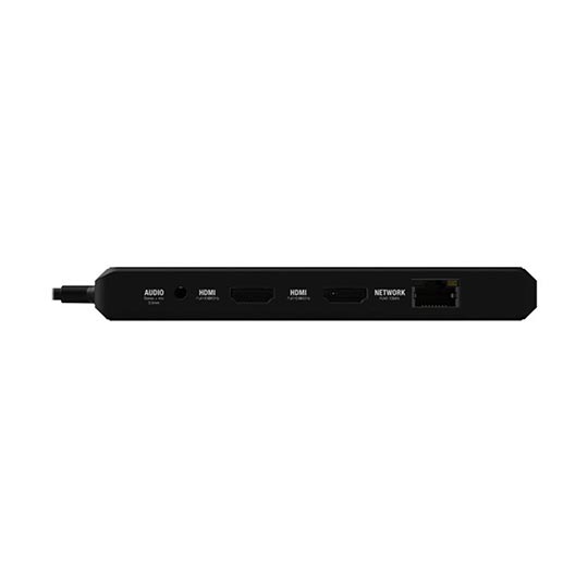 UNISYNK 10 PORT HUB USB C 100W DUAL SCREEN BLACK