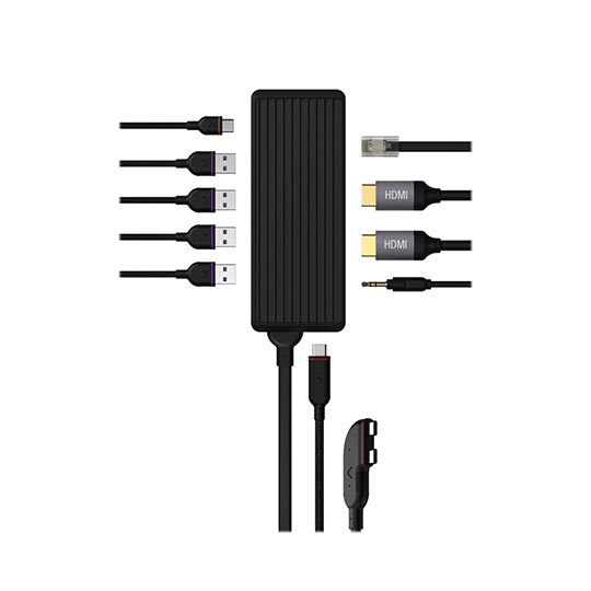 UNISYNK 10 PORT HUB USB C 100W DUAL SCREEN FOR MAC BLACK