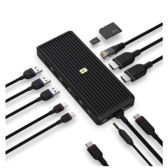 UNISYNK 12 PORT USB-C HUB 8K 100W BLACK