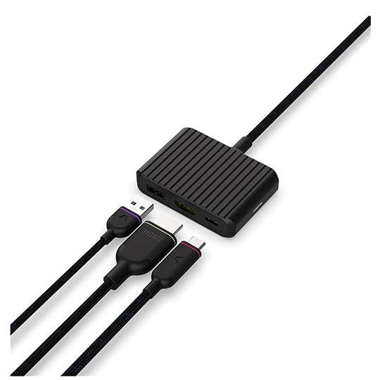 UNISYNK 3 PORT USB C HUB V2 BLACK