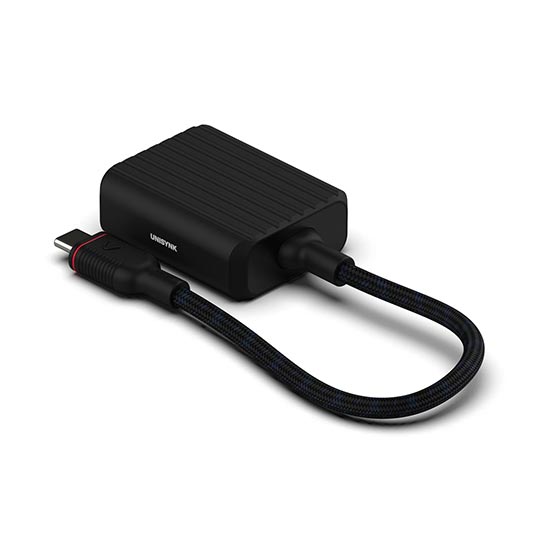 UNISYNK USB-C TO CARD ADAPTER SD MICROSD BLACK