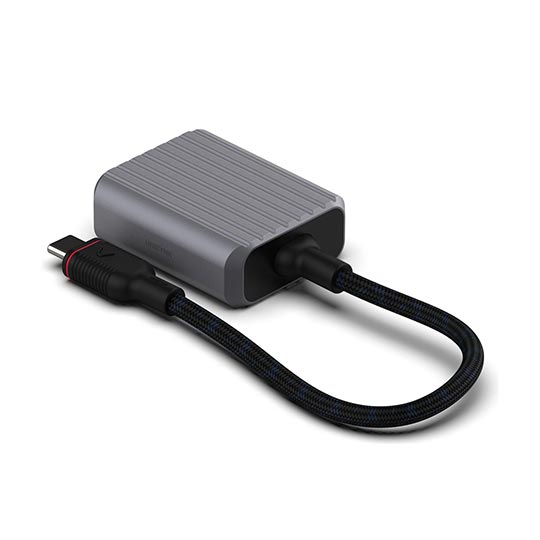 UNISYNK USB-C TO CARD ADAPTER SD MICROSD GREY