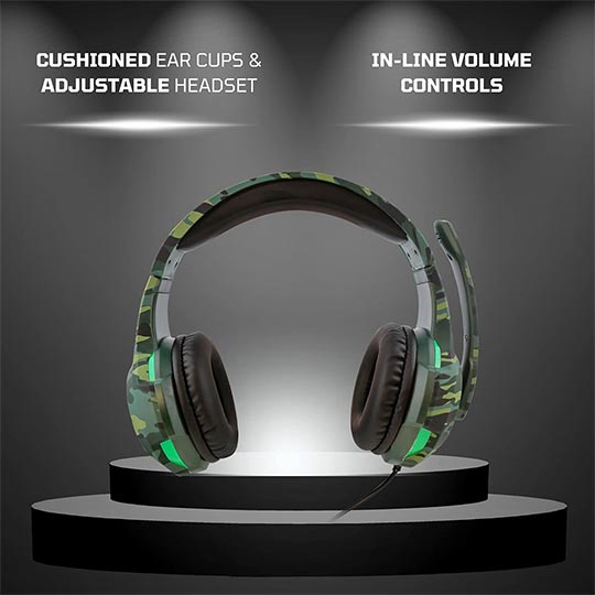 Nyko Deluxe Gaming  Headset Green Camo