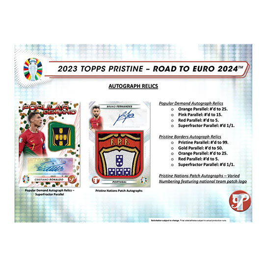 Topps Pristine UEFA Road to Euro 2024