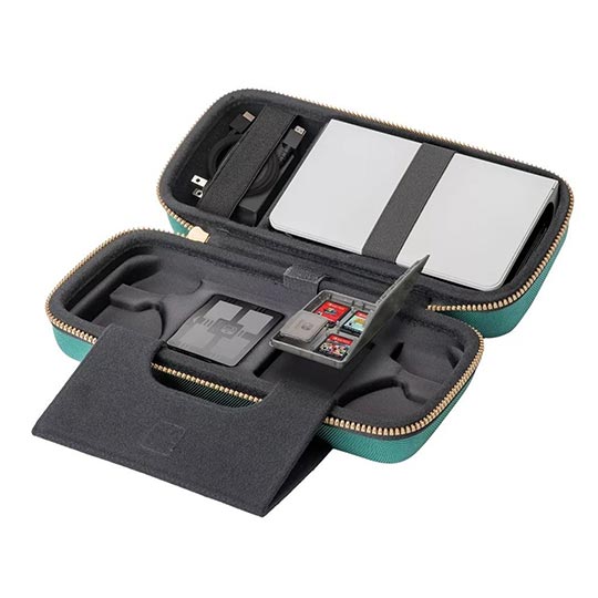 RDS Industries - NS Game Traveler Deluxe Travel Case - Green Zelda Tears of the Kingdom 