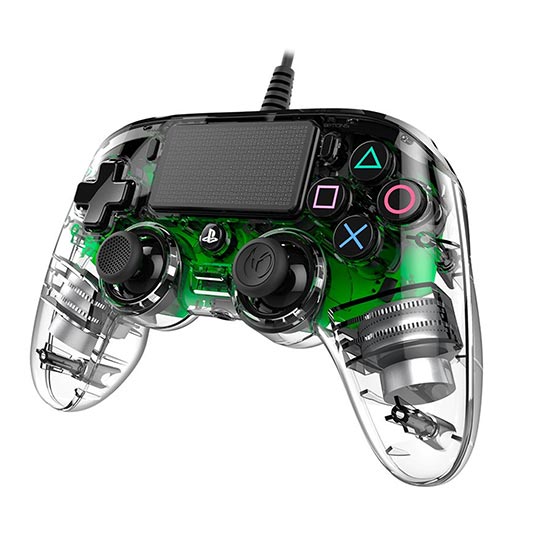 PS4 - Nacon Wired Compact Controller - Clear Green