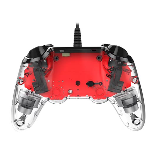 PS4 - Nacon Wired Compact Controller - Clear Red