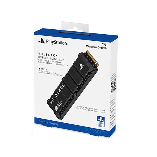 WD - BLACK SN850P 2TB Internal SSD PCIe Gen 4 x4 with Heatsink For PS5