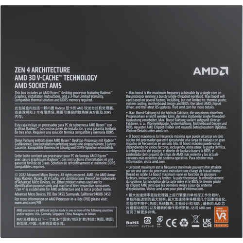 AMD Ryzen 9 7950X 3D 4.2GHz 16 Core AM5 Socket Processor