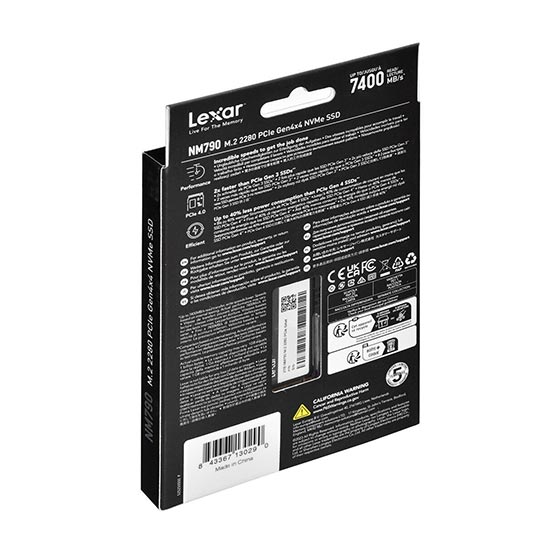 LEXAR 2TB High Speed PCIe Gen 4X4 M.2 NVMe, up to 7400 MB/s Hard Drive