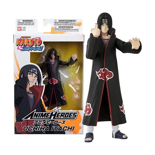 ANIME HEROES NARUTO ITACHI UCHIHA 6.5"   - 36904BANDAI