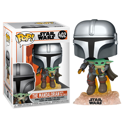 Funko Pop! Tv: The Mandalorian - Mando Flying w/Jet