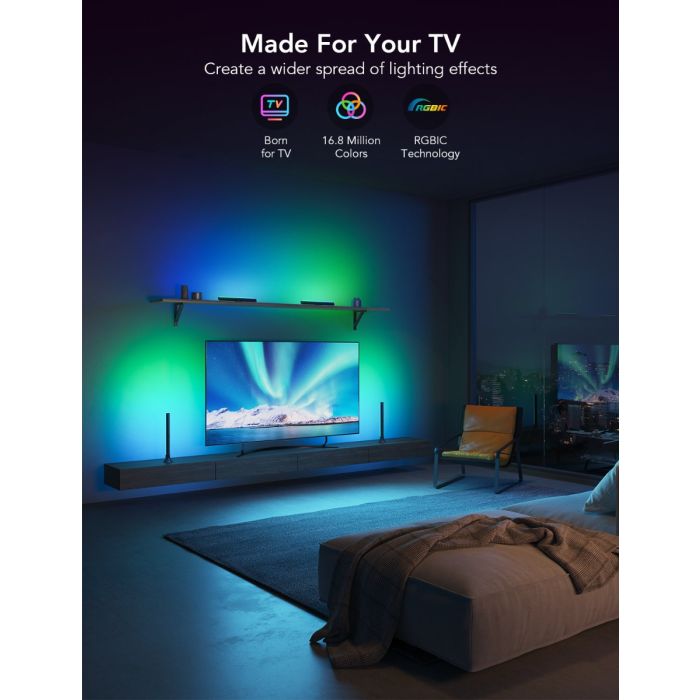 Govee RGBIC TV Light Bars for 45-70 inch TVs