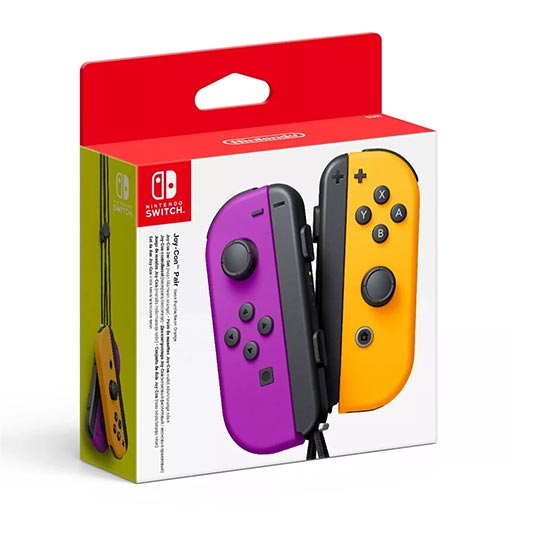 NINTENDO SWITCH JOY CON PAIR NEON PURPLE/NEON ORANGE