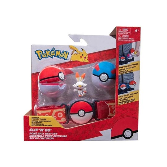 POKEMON CLIP N GO POKE BALL BELT 2ASST - 95283