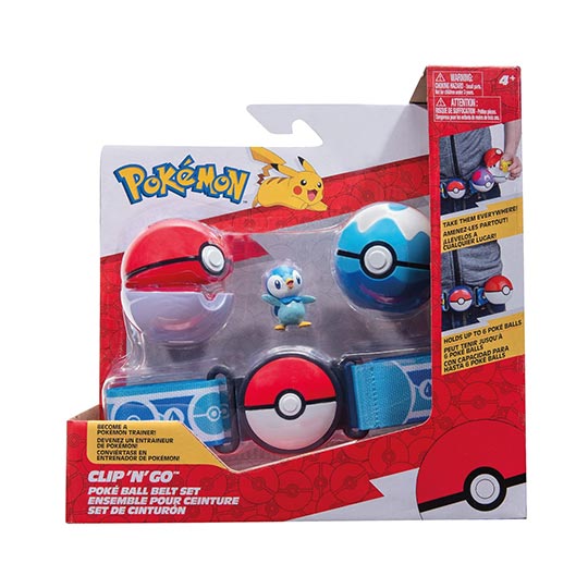 POKEMON CLIP N GO POKE BALL BELT 2ASST - 95283