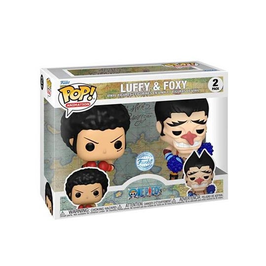 Pop! Animation: One Piece - Luffy and Foxy 2pk w/chase (Exc)