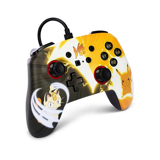 PowerA Enhanced Wired Controller for Nintendo Switch - Pokémon: Pikachu vs. Meowth