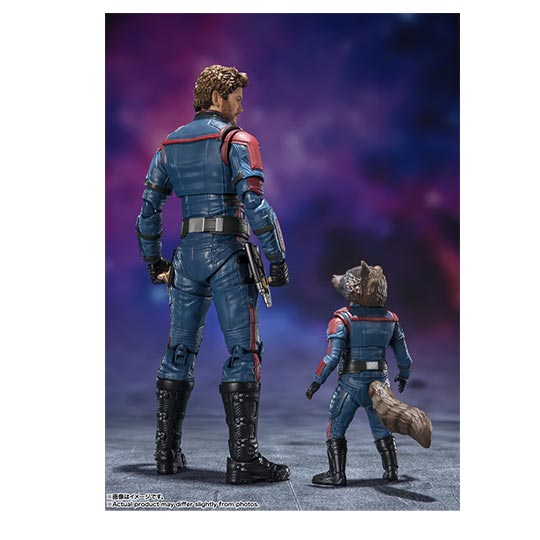S.H.FIGUARTS GUARDIANS OF THE GALAXY: VOL. 3 - STAR LORD & ROCKET RACCOON ACTION FIGURE SET BY BANDAI TAMASHII