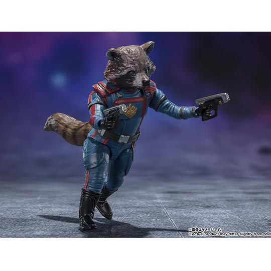 S.H.FIGUARTS GUARDIANS OF THE GALAXY: VOL. 3 - STAR LORD & ROCKET RACCOON ACTION FIGURE SET BY BANDAI TAMASHII
