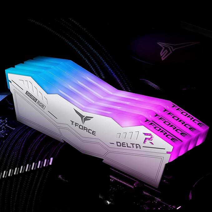 T-Force Delta RGB 32GB (16GBx2) DDR5
6000MHz White