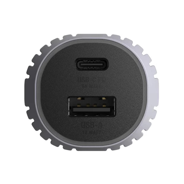UNISYNK USB C/A CAR CHARGER PD 72W GREY 