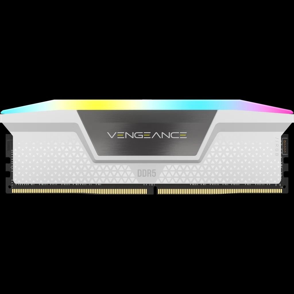VENGEANCE® RGB 64GB (2x32GB) DDR5 DRAM 6000MHz C40 White