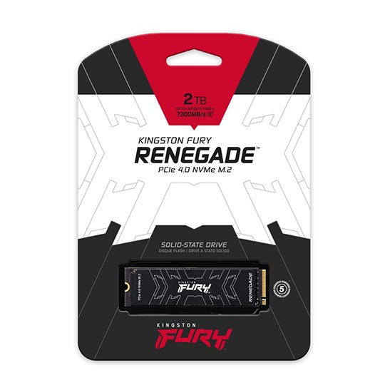  Kingston 2000G Fury Renegade PCIe 4.0 NVMe M.2 SSD. up to 7,300/7,000MB/s; 