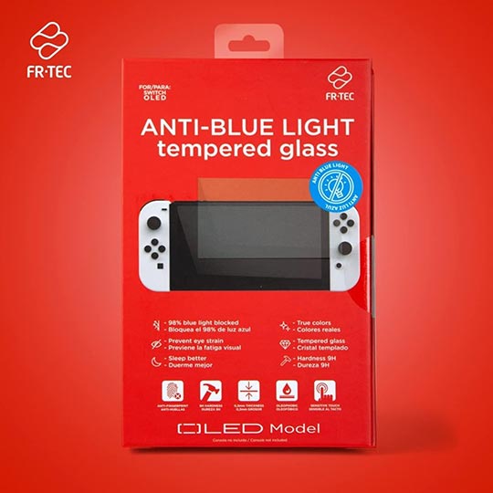FR-TEC  Anti Blue Light Tempered Glass Screen Protector For Switch 