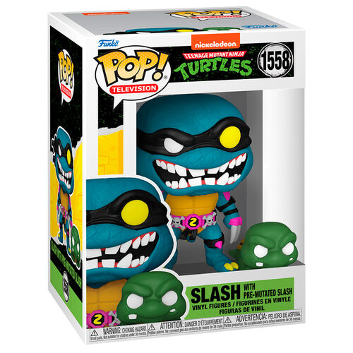 Funko Pop! Tv: Teenage Mutant Ninja Turtle S4 - Slash and Pre-mutated Turtle S  - Figure