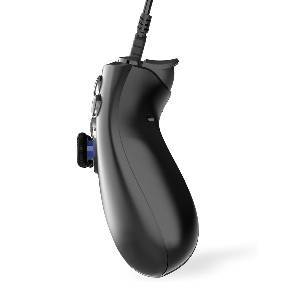 Freaks And Geeks Black Wired Controller with 3M Cable with Jack Socket for PS4