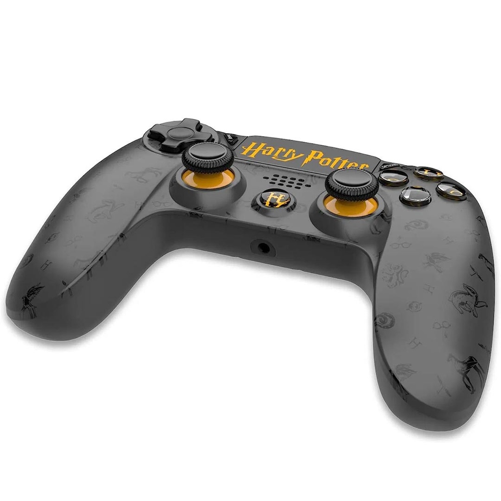 Freaks And Geeks Harry Potter - Black Wireless Controller  With Headphone Jack and Illuminated Buttons for PS4