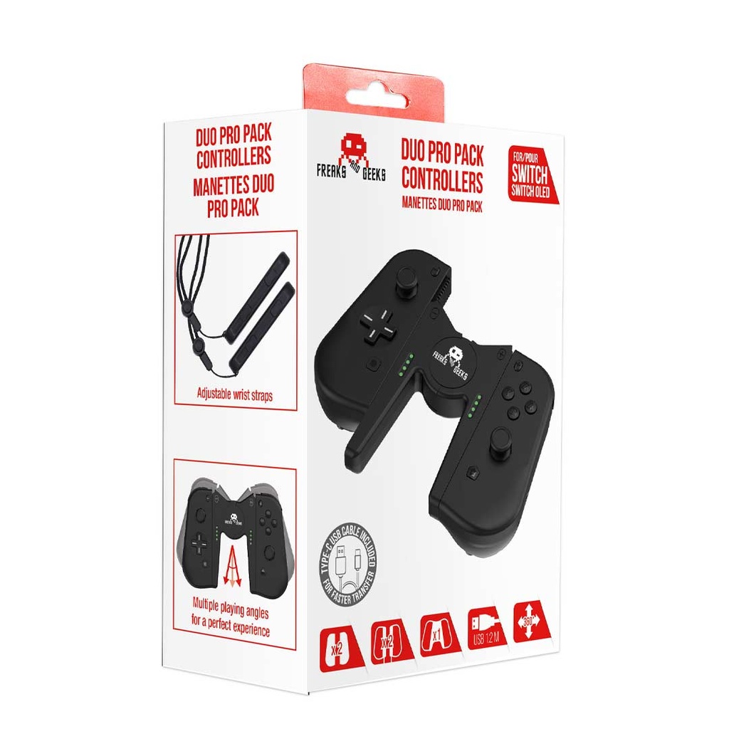 Freaks And Geeks Harry Potter - Duo Pro Pack JoyCon Type Controllers Black