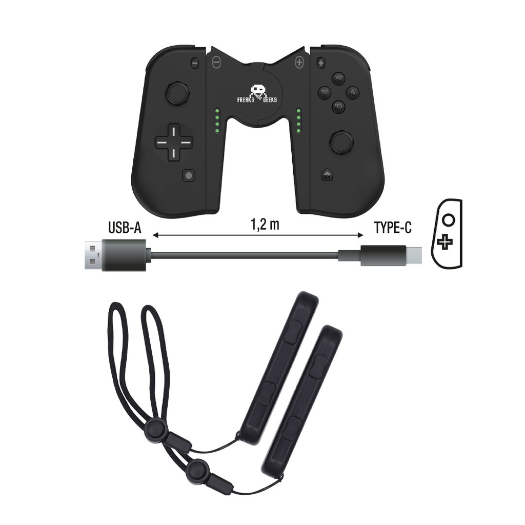 Freaks And Geeks Harry Potter - Duo Pro Pack JoyCon Type Controllers Black
