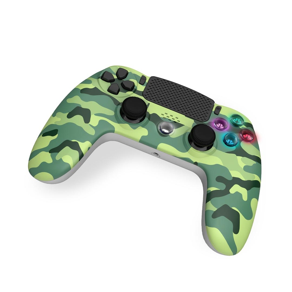 Freaks And Geeks Harry Potter - Green Camo Wireless Controller with Headphone Jack and Illuminated Buttons For PS4 