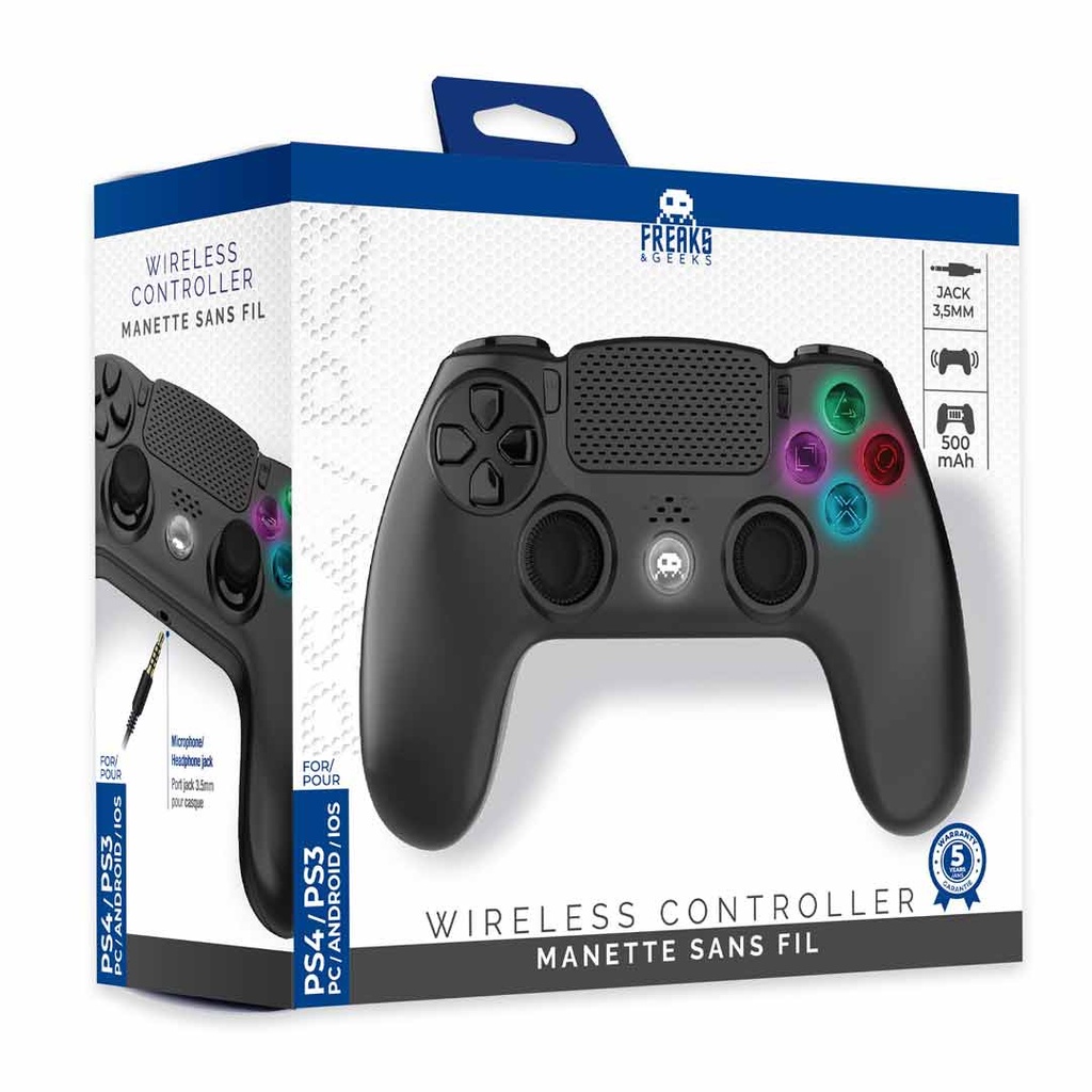 Freaks And Geeks Harry Potter -Black  Wireless  Controller with Headphone Jack For PS4