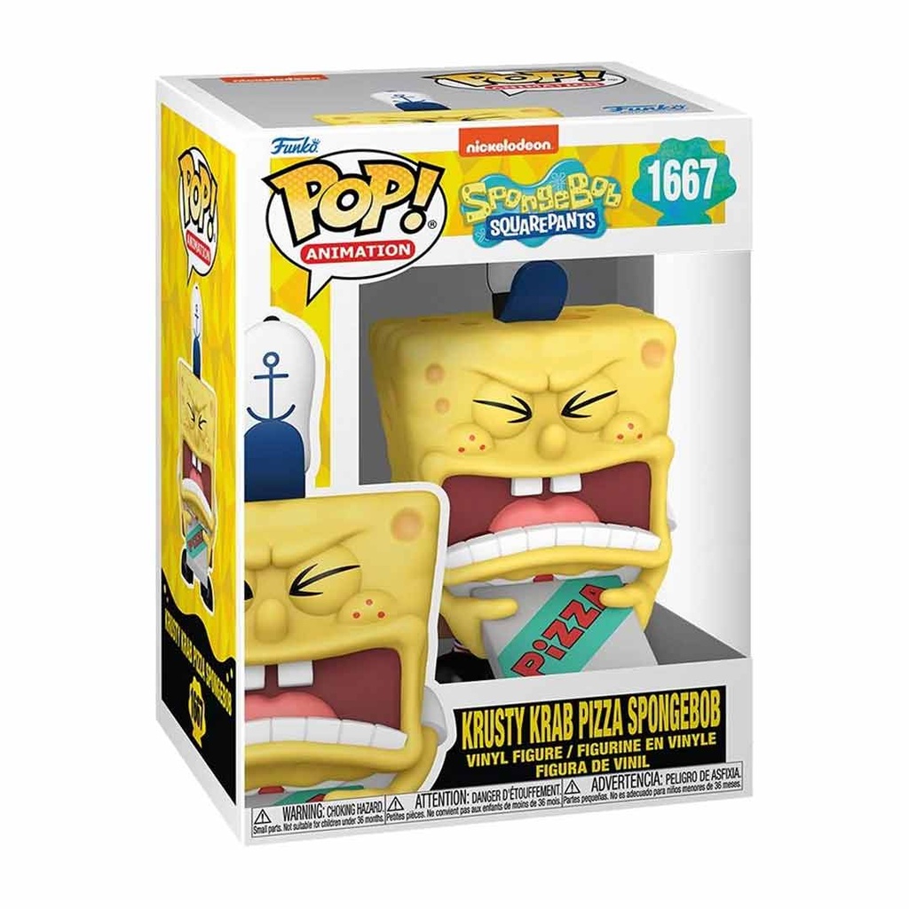 Funko Pop! Animation: Spongebob SquarePants 25th - Spongebob with Pizza - Figure