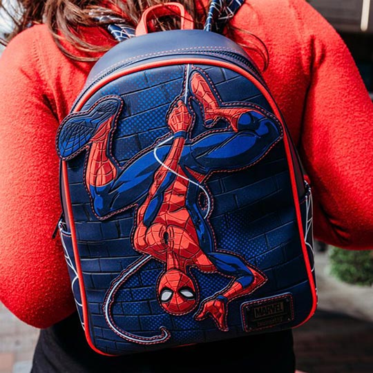 Funko Loungefly! Leather: Marvel Spider-man Upside Down Mini Backpack - Figure