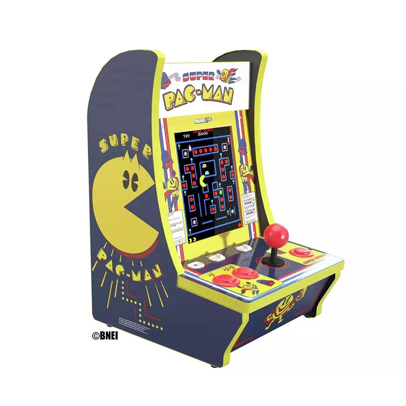 Super  Pac-Man Counter Cades with Lit Marquee and Headphone Jack