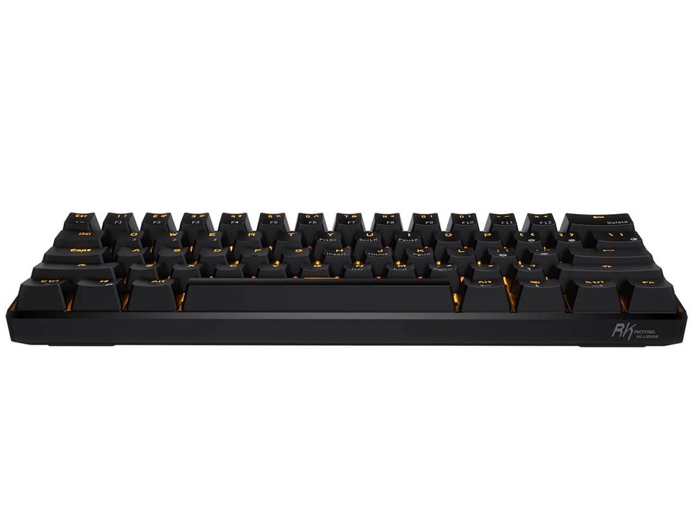 Royal Kludge Gaming  Keyboard Rgb Tri Mode Hot Plug Brown Switch Black Rk61