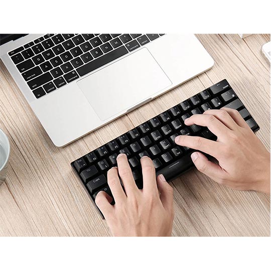 Royal Kludge Gaming  Keyboard Rgb Tri Mode Hot Plug Brown Switch Black Rk61