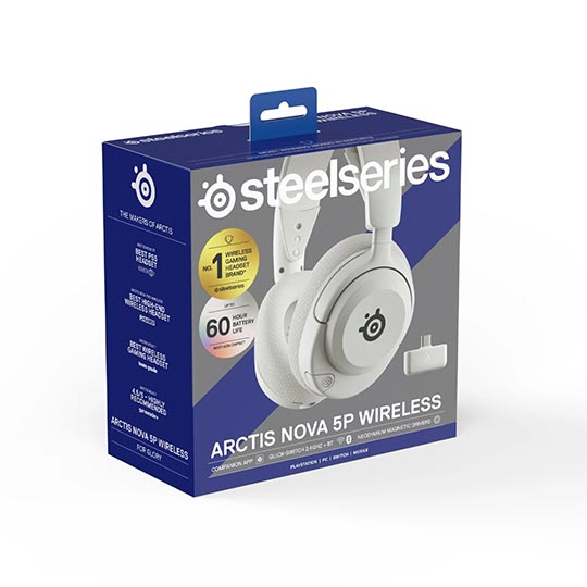 SteelSeries Arctis Nova 5P Wireless Gaming Headset - White