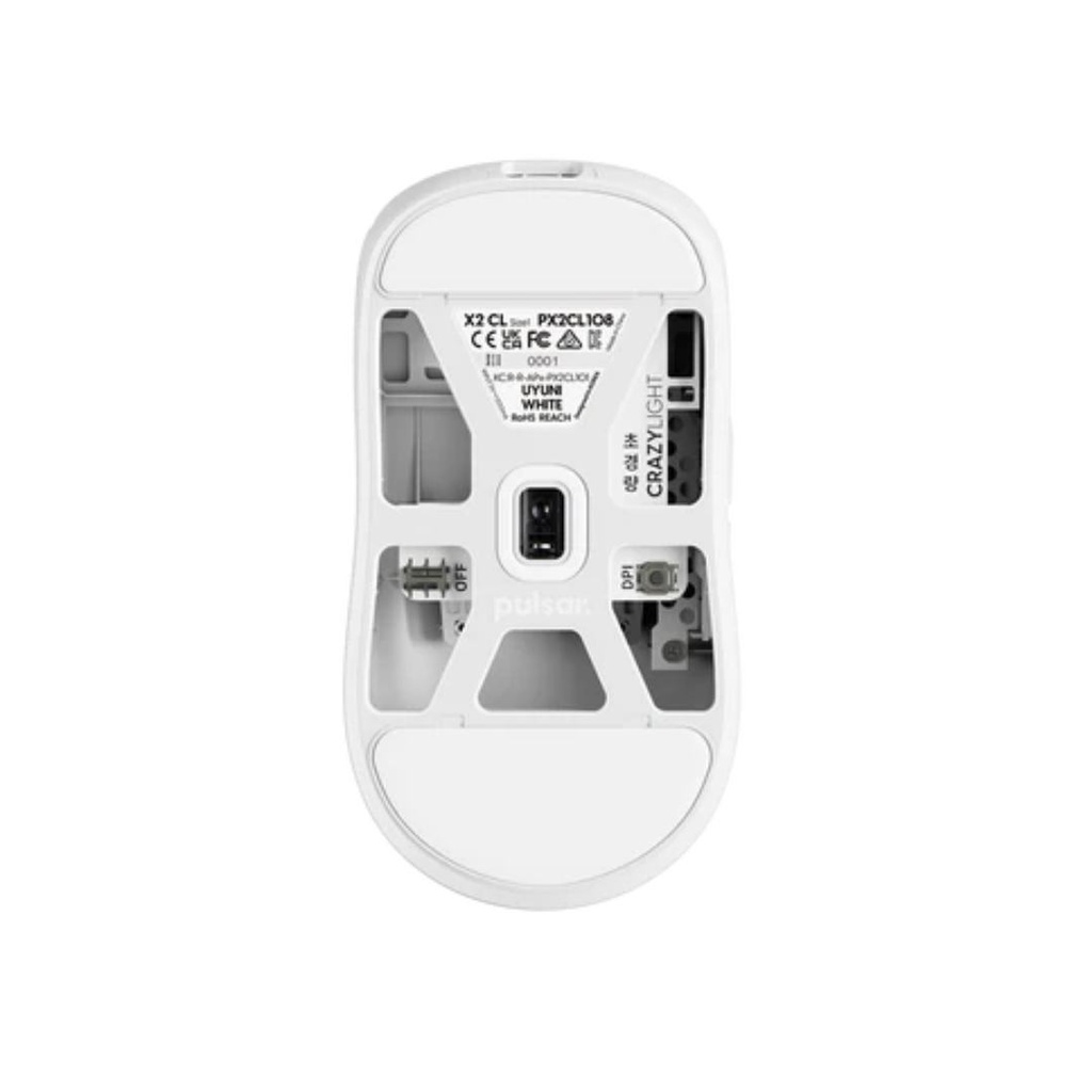Pulsar X2 Wireless Gaming Mouse CrazyLight Uyuni White : 696716_2
