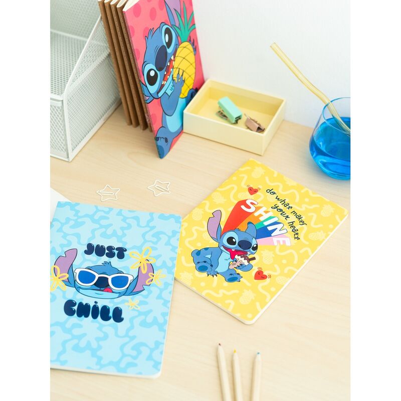 Erik: Disney Stitch Tropical Pack Of 3 A5 Notebooks_2