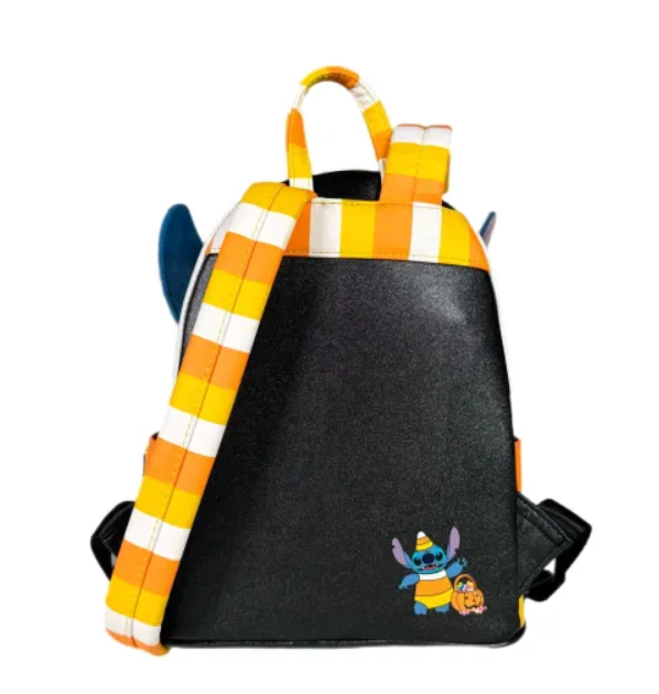 Loungefly! Leather: Disney Stitch Candy Corn Sequin Mini Backpack_2