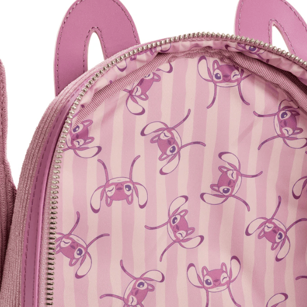 Loungefly! Leather: Lilo & Stitch - The Series Angel and Stitch Mini Backpack_3